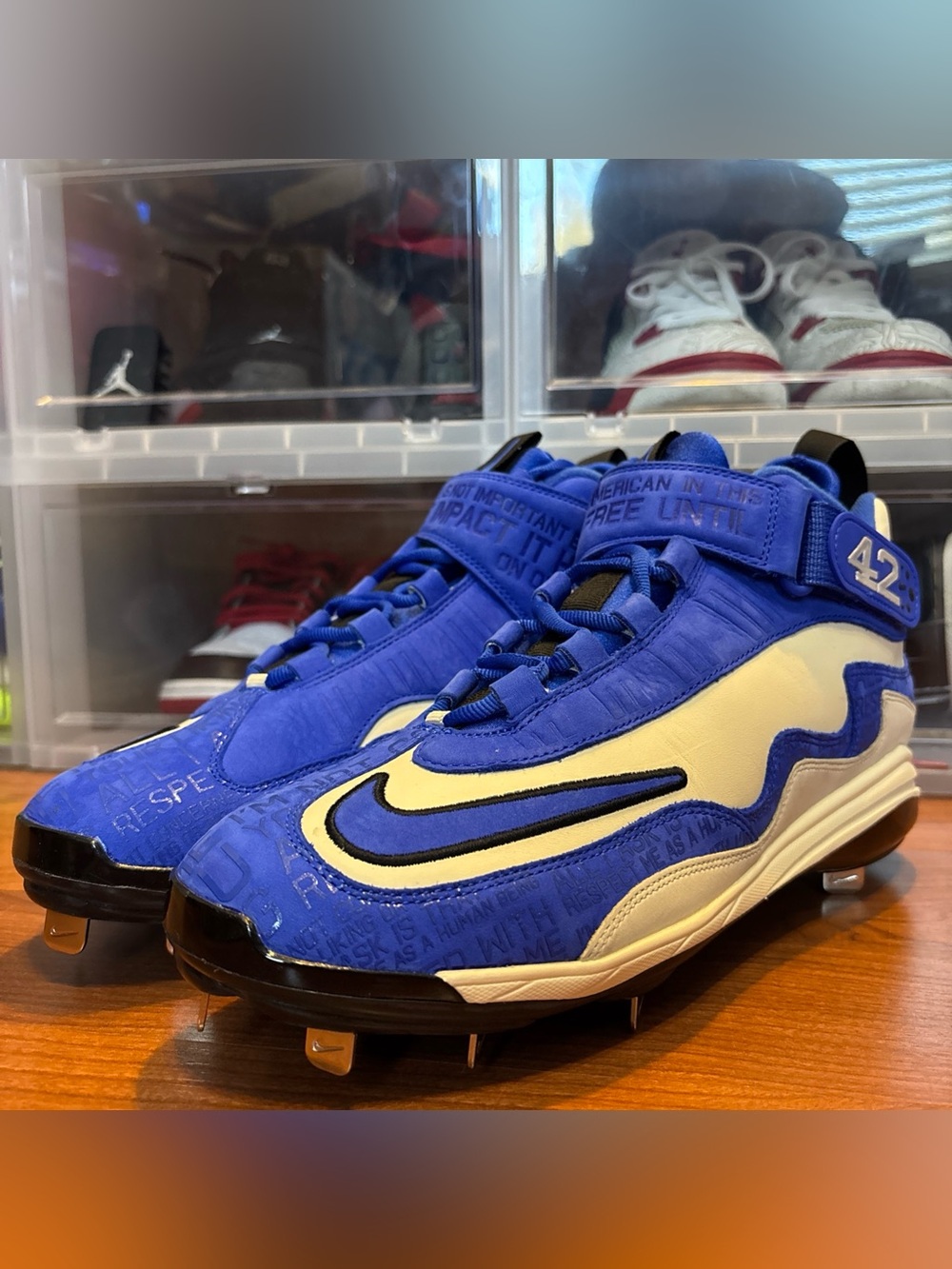 Nike Air Griffey Max 1 Jackie Robinson DC9980-100 Baseball Cleats Sz 11 Men NWOB